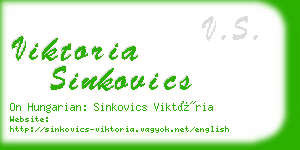 viktoria sinkovics business card